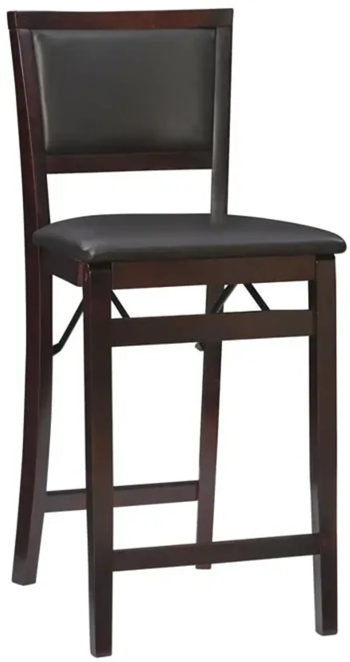 Linon Triena 24 In Pad Back Folding Counter Stool