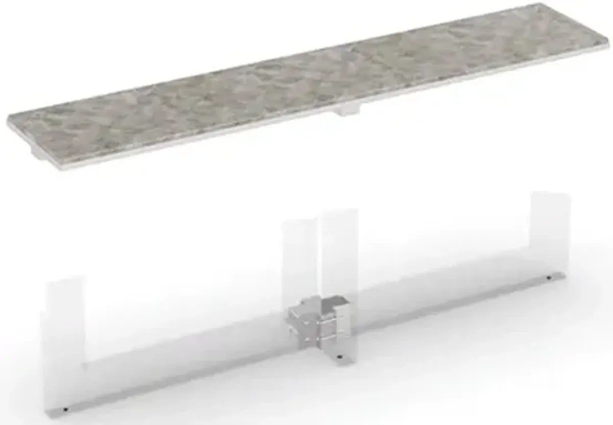 Nova Console Table with White Capiz Top