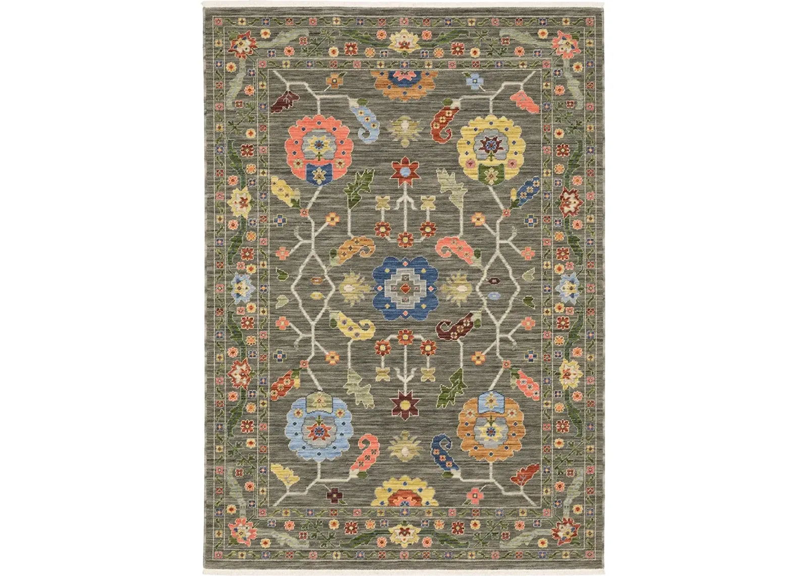 Lucca 2' x 3' Grey Rug