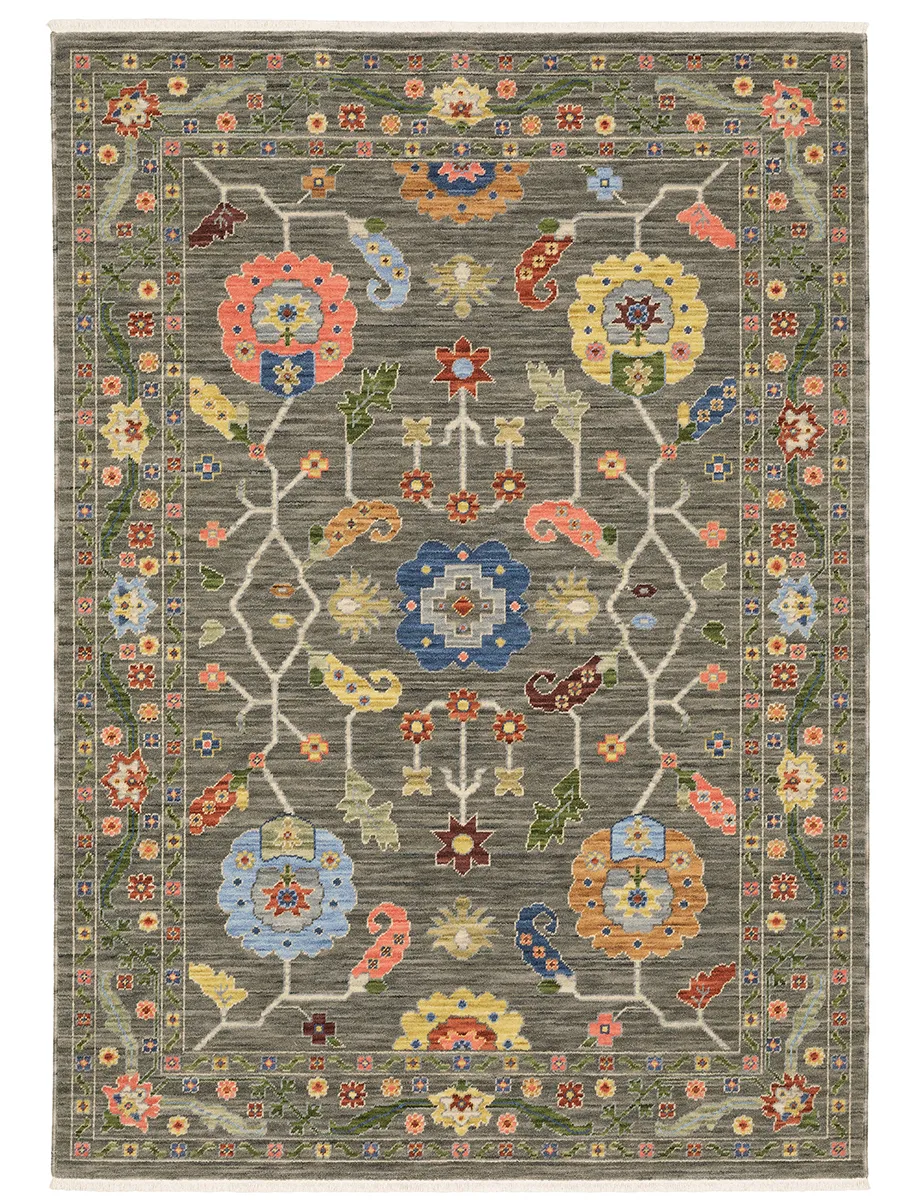 Lucca 2' x 3' Grey Rug