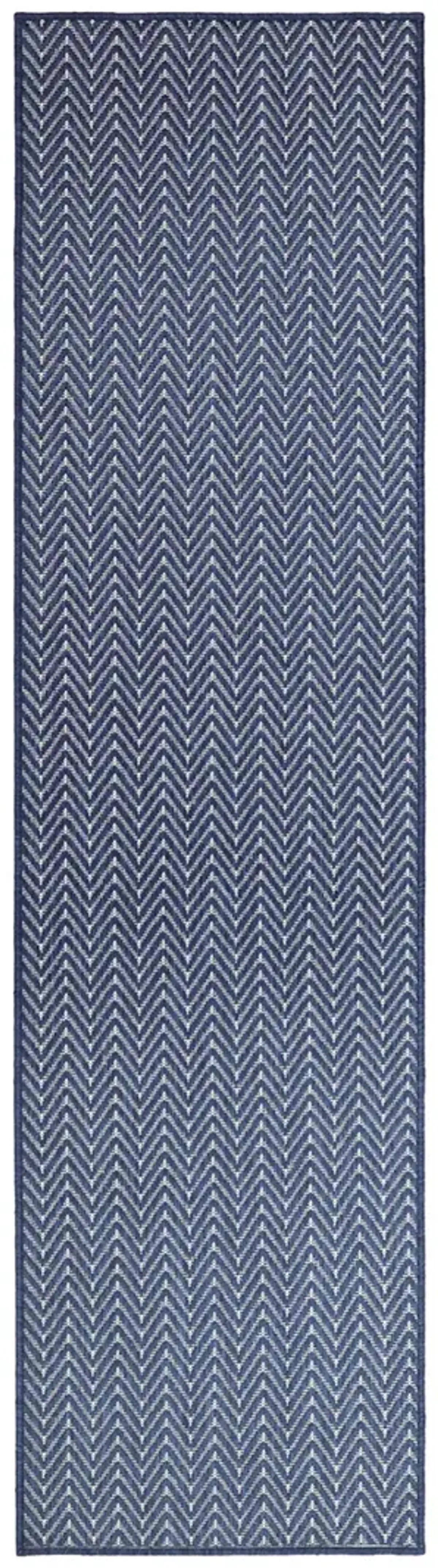 Horizon Indoor/Outdoor HOZ02 Navy 2'2" x 8' Rug
