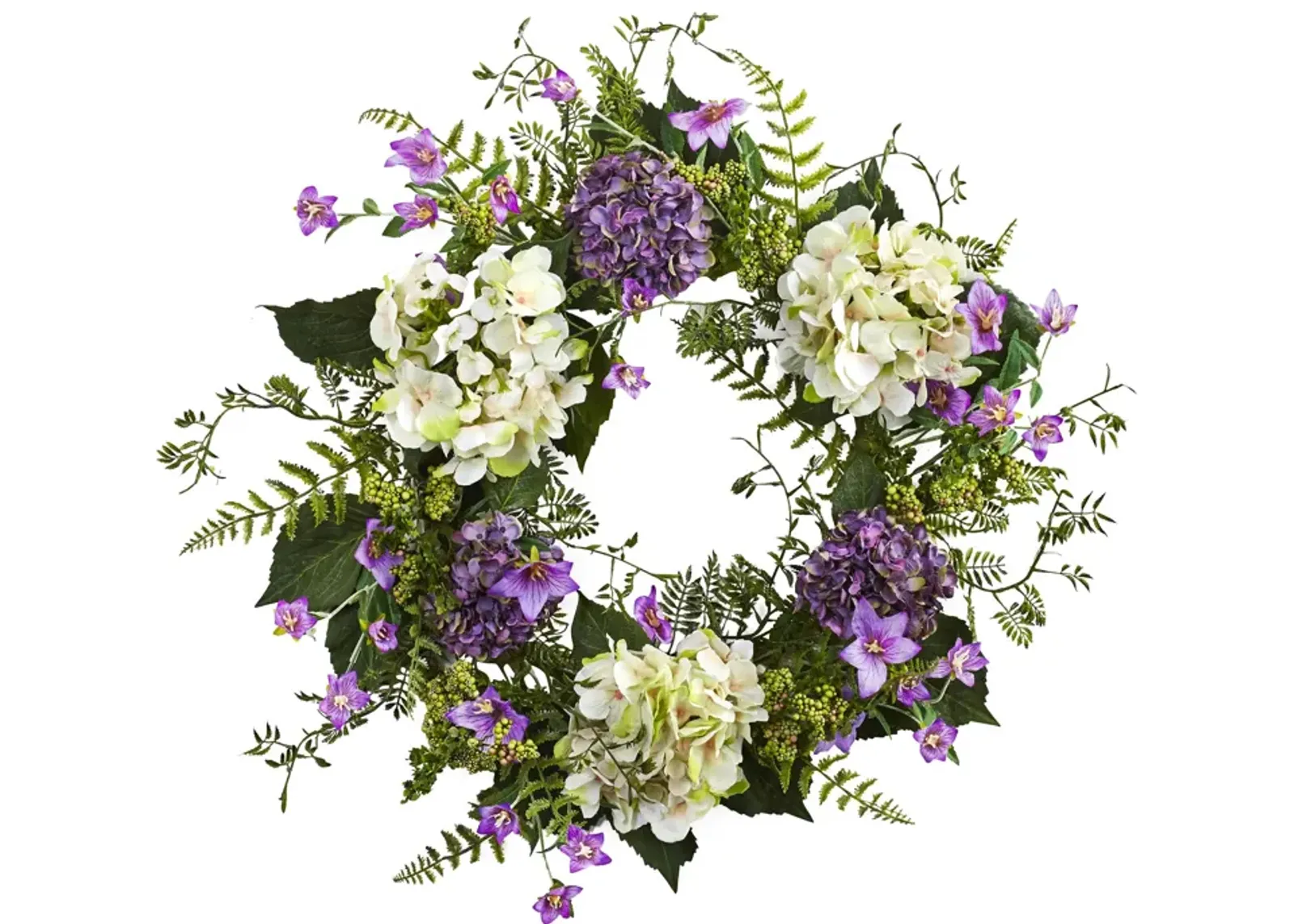 HomPlanti 24'' Hydrangea Berry Wreath