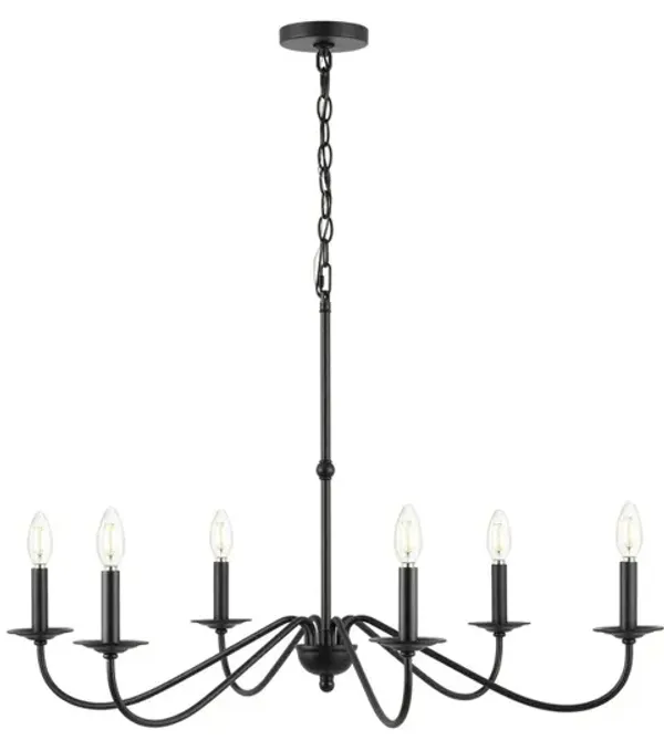 Wicklow Bohemian Farmhouse Iron LED Chandelier