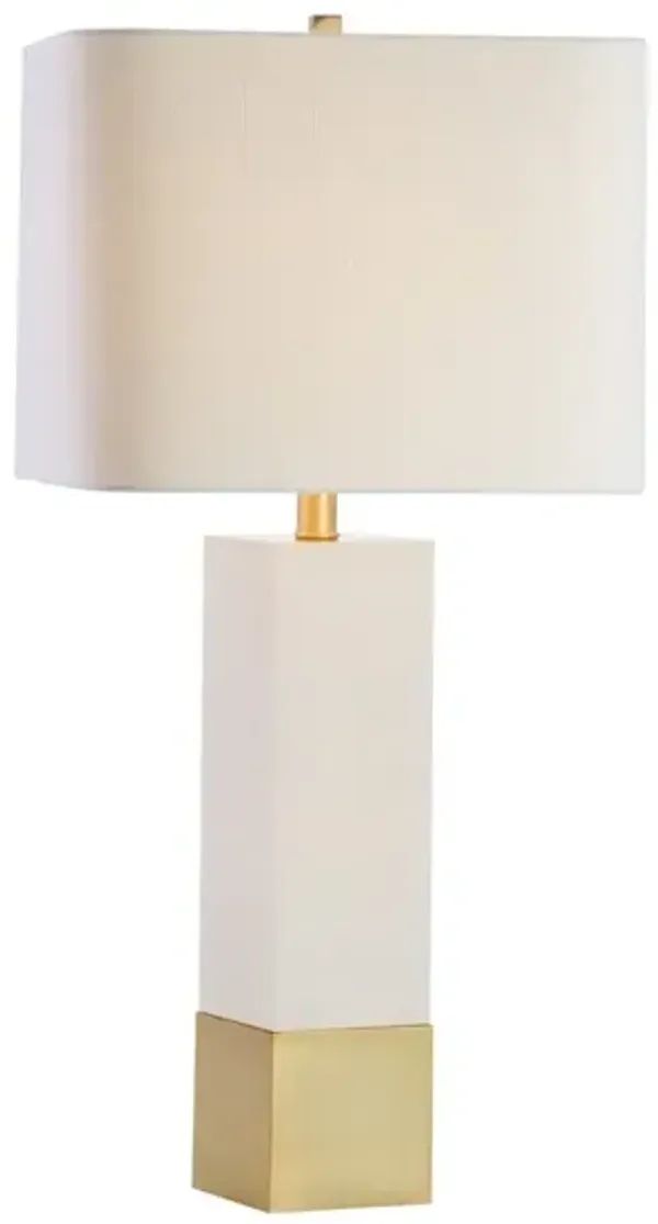 Jeffrey Metal/Marble LED Table Lamp