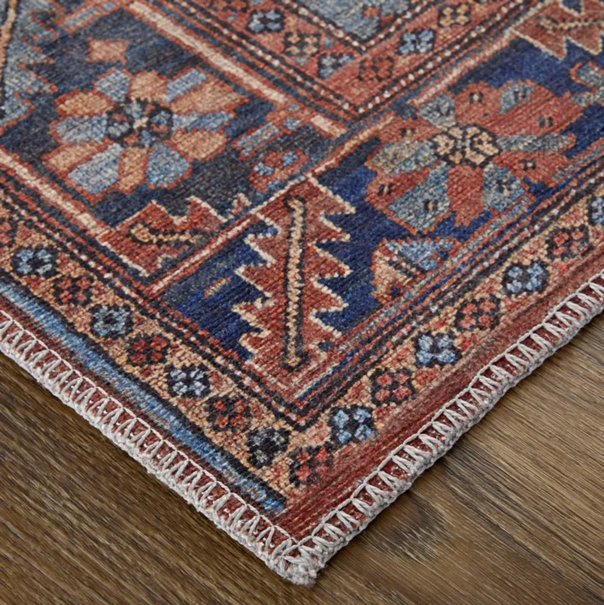 Rawlins 39HQF Red/Tan/Blue 2' x 3' Rug