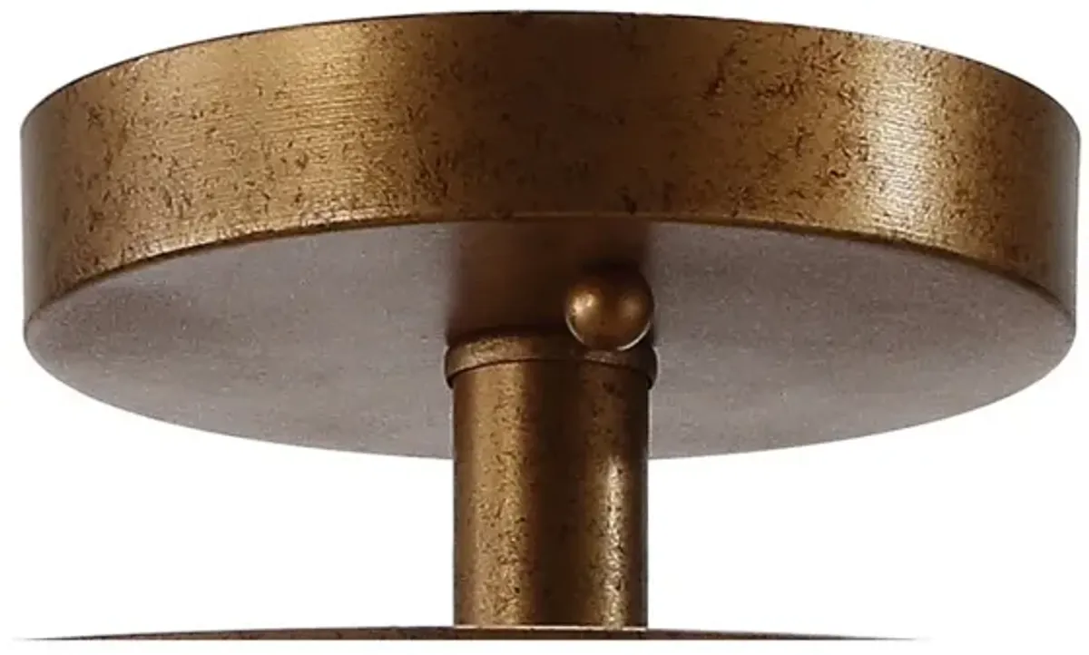 Georgian Stone/Metal LED Flush Mount