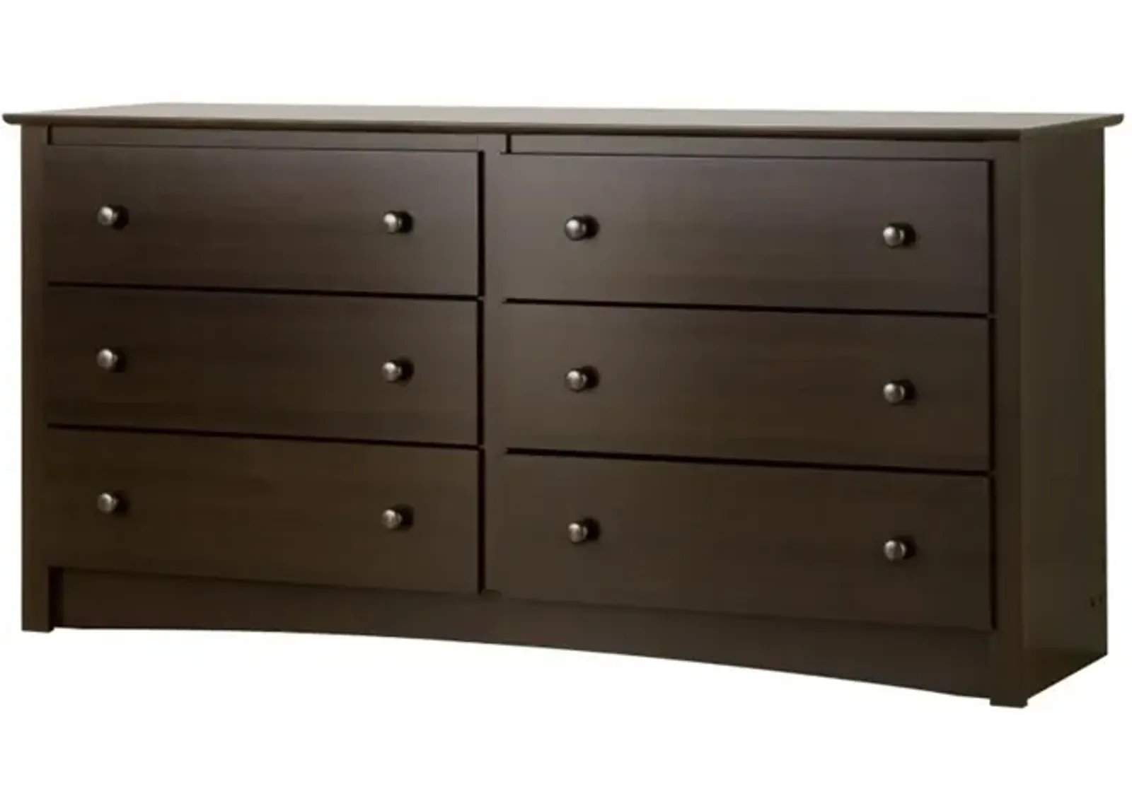 Prepac Espresso Fremont 6 Drawer Dresser