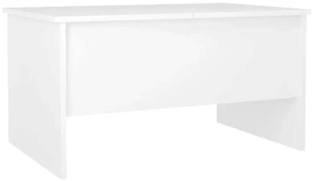 vidaXL Coffee Table White 31.5"x19.7"x16.7" Engineered Wood