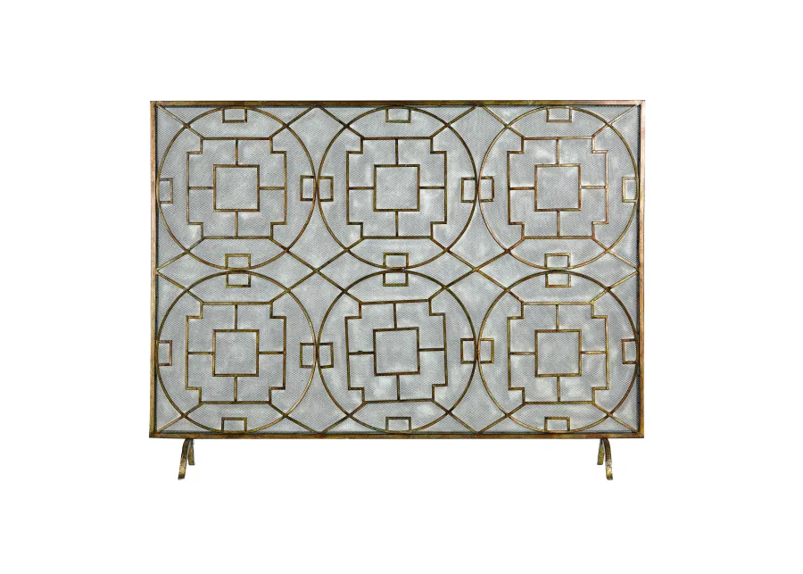 Geometric Firescreen