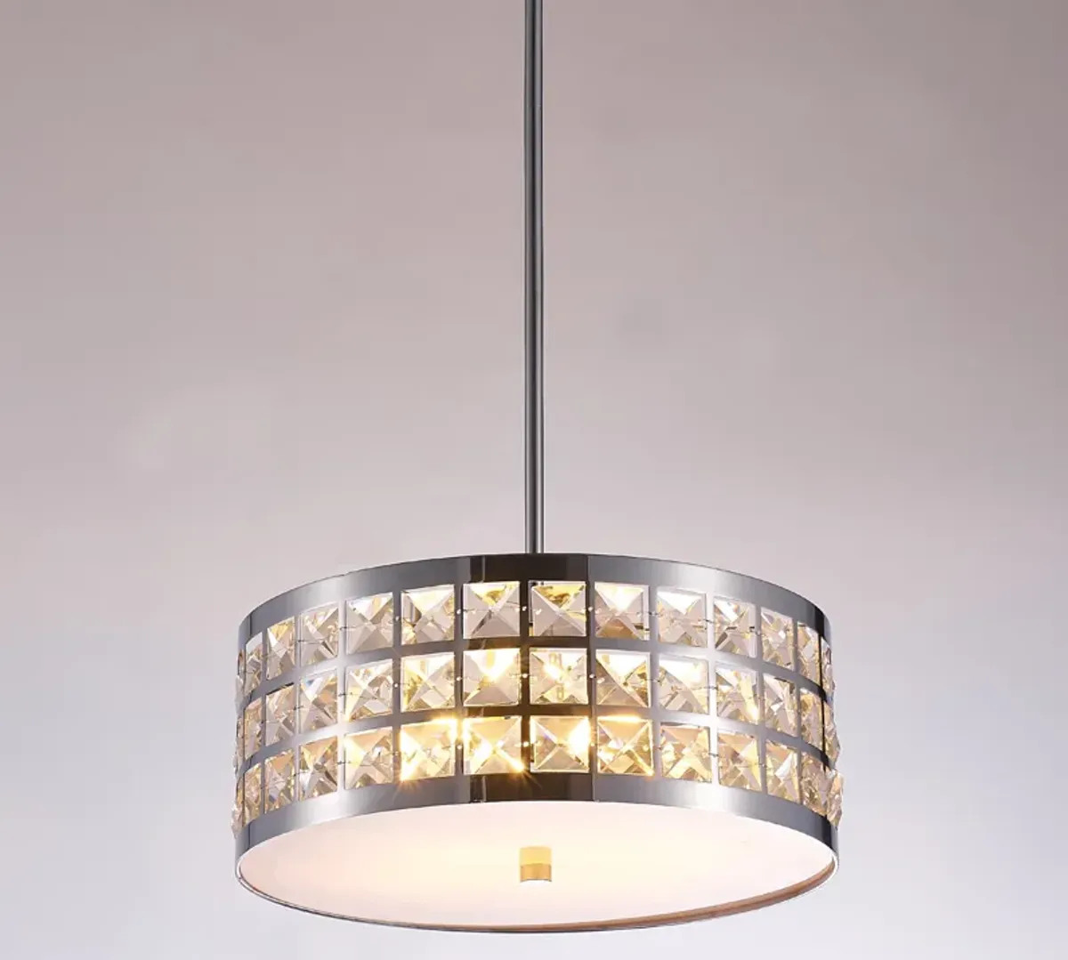 Pasargad Home Hermoza Collection Metal & Crystal Pendant Lights