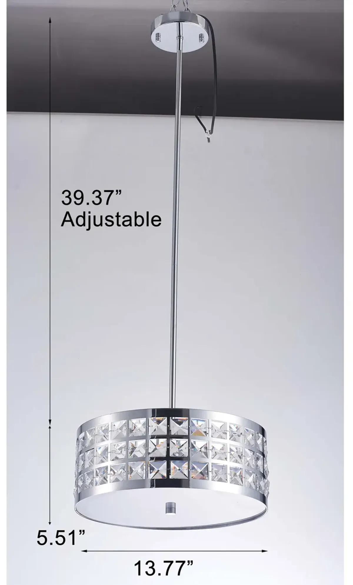 Pasargad Home Hermoza Collection Metal & Crystal Pendant Lights