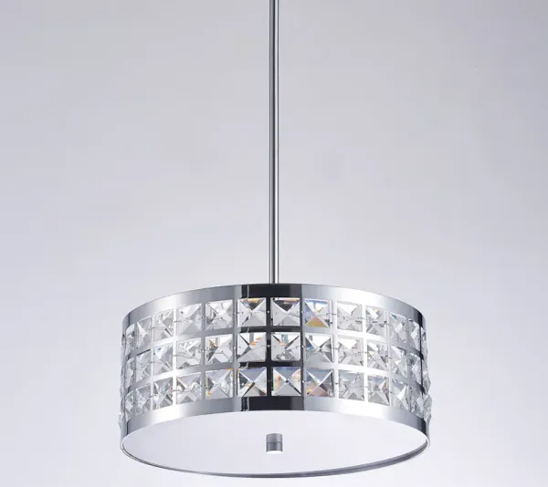 Pasargad Home Hermoza Collection Metal & Crystal Pendant Lights