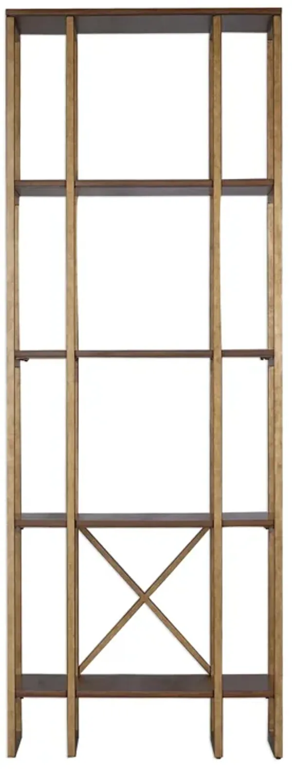 Karishma Antique Gold Etagere