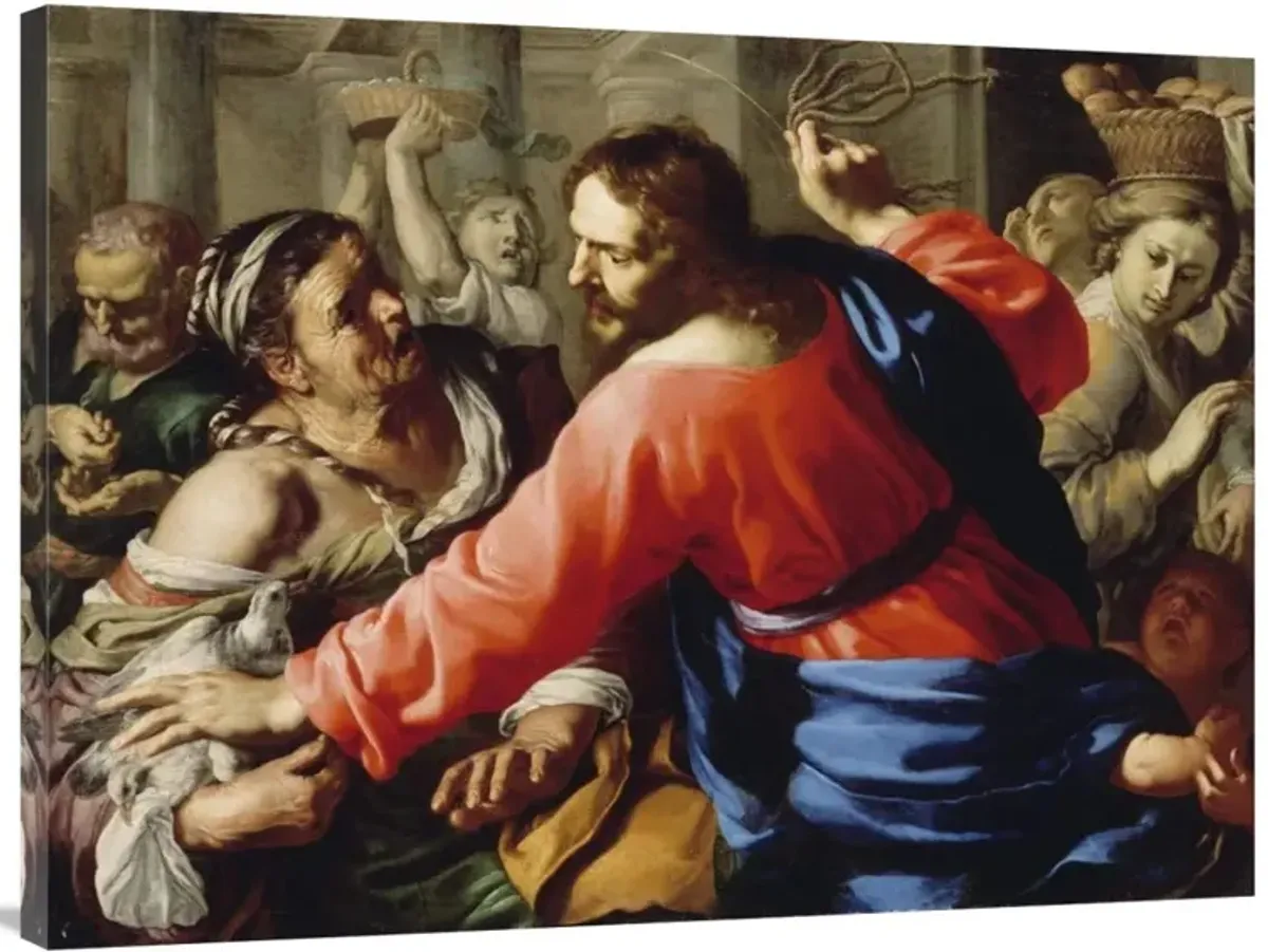 Christ Cleansing the Temple-Canvas Art-40x30