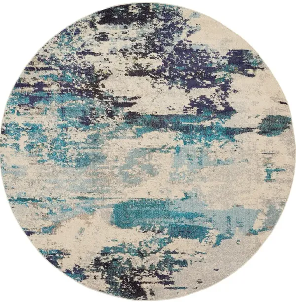 Celestial CES02 Ivory/Blue 7'10" x 10'6" Rug