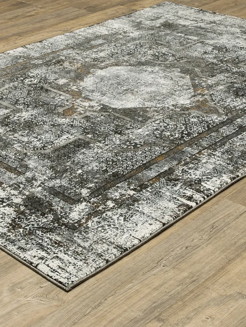 Gemini 5'3" x 7'6" Charcoal Rug