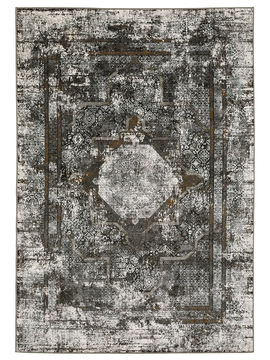 Gemini 5'3" x 7'6" Charcoal Rug