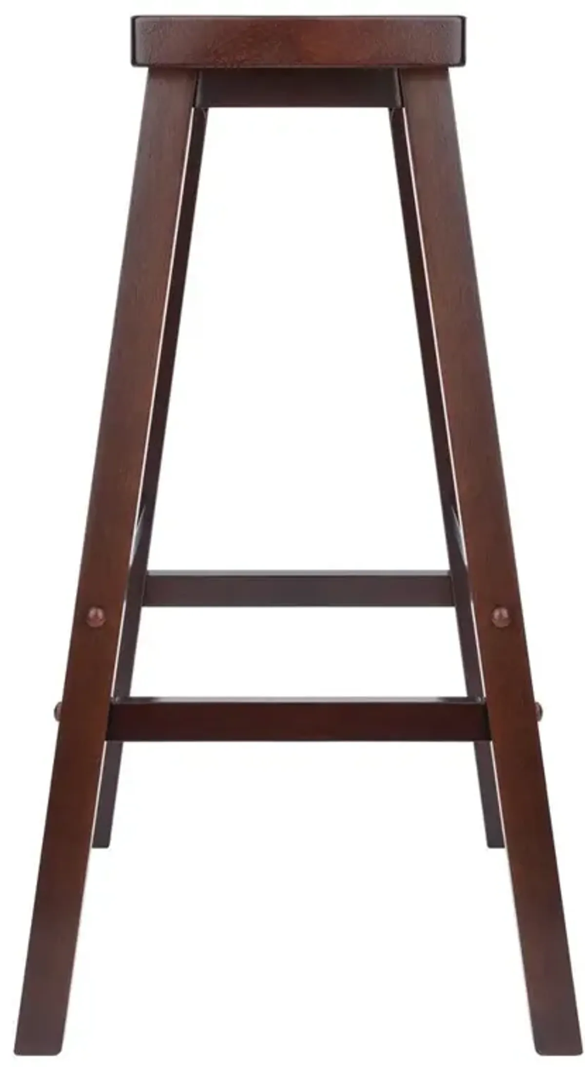 Satori 29" Saddle Seat Bar Stool Antique Walnut