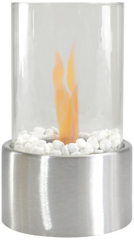 10.5" Bio Ethanol Round Portable Tabletop Fireplace with Base