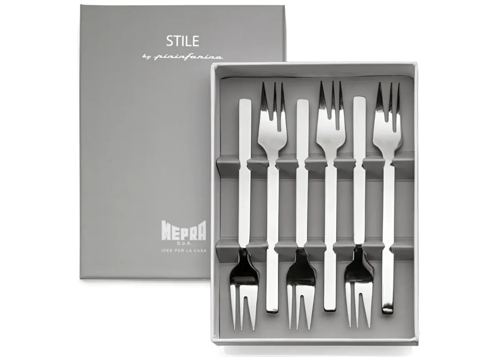 Stile By Pininarina 6-Piece Cake Fork Set