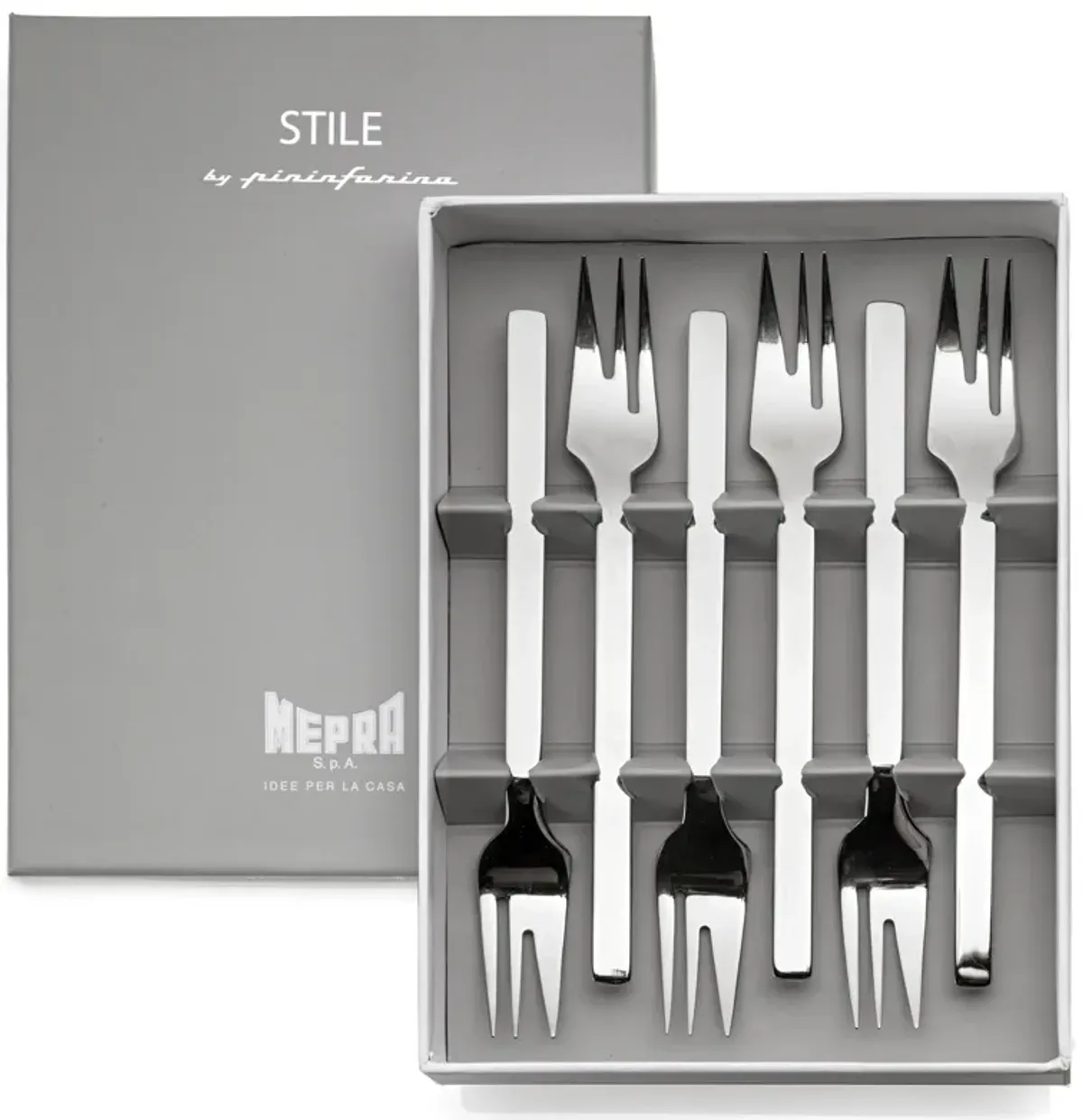 Stile By Pininarina 6-Piece Cake Fork Set