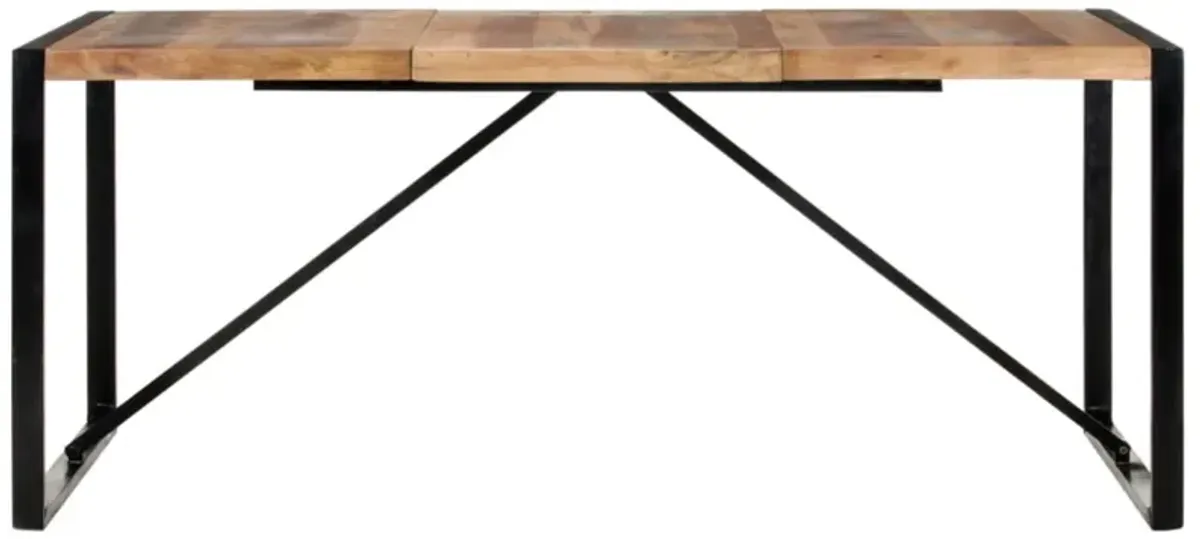 vidaXL Dining Table 70.9"x35.4"x29.5" Solid Wood with Sheesham Finish