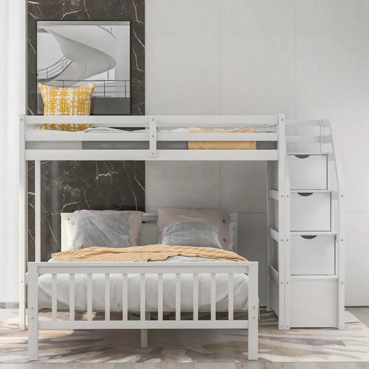 Merax Loft Bed with Staircase