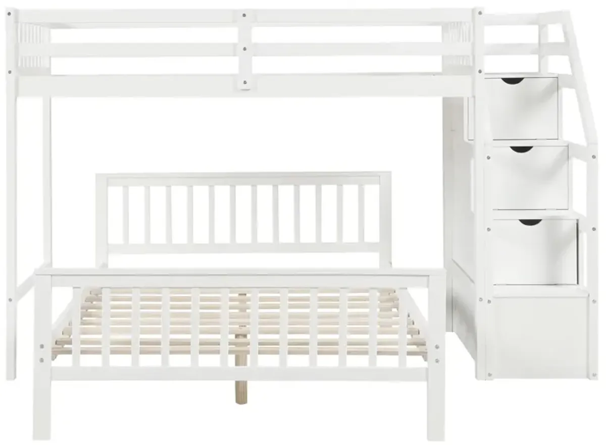 Merax Loft Bed with Staircase