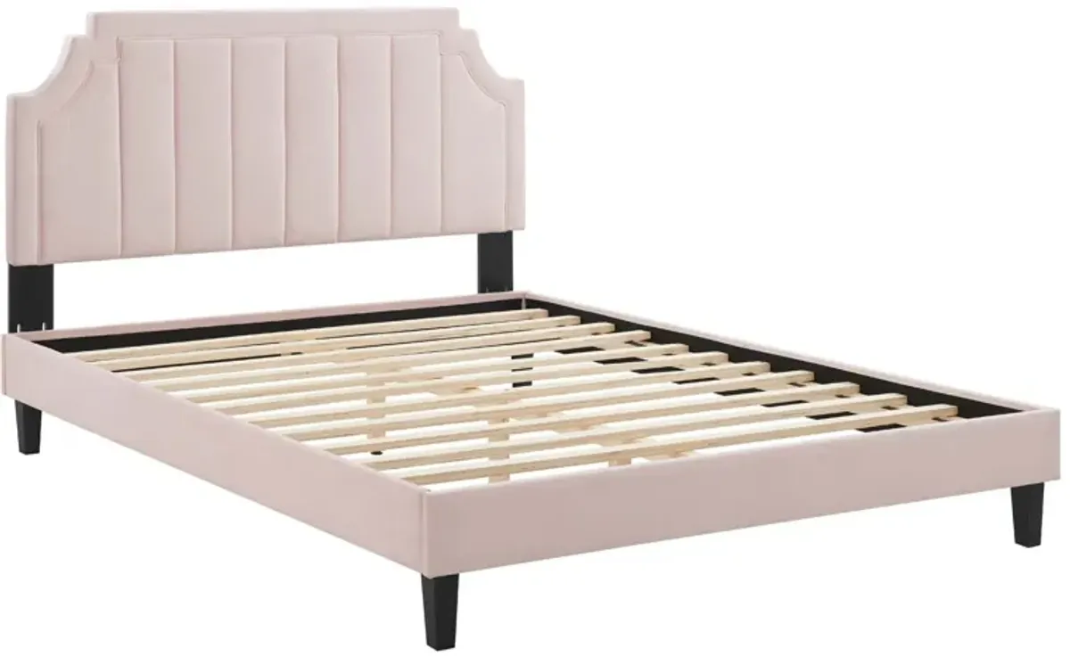 Modway - Sienna Performance Velvet Queen Platform Bed