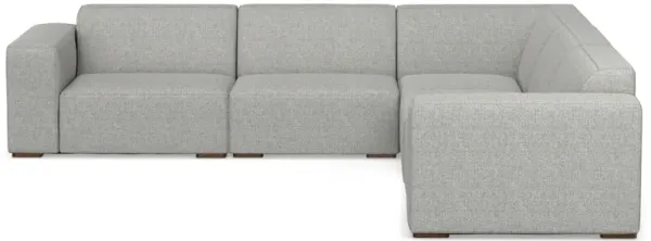 Rex Corner Sectional Modular Sofa in Tightly Woven Performance Fabric