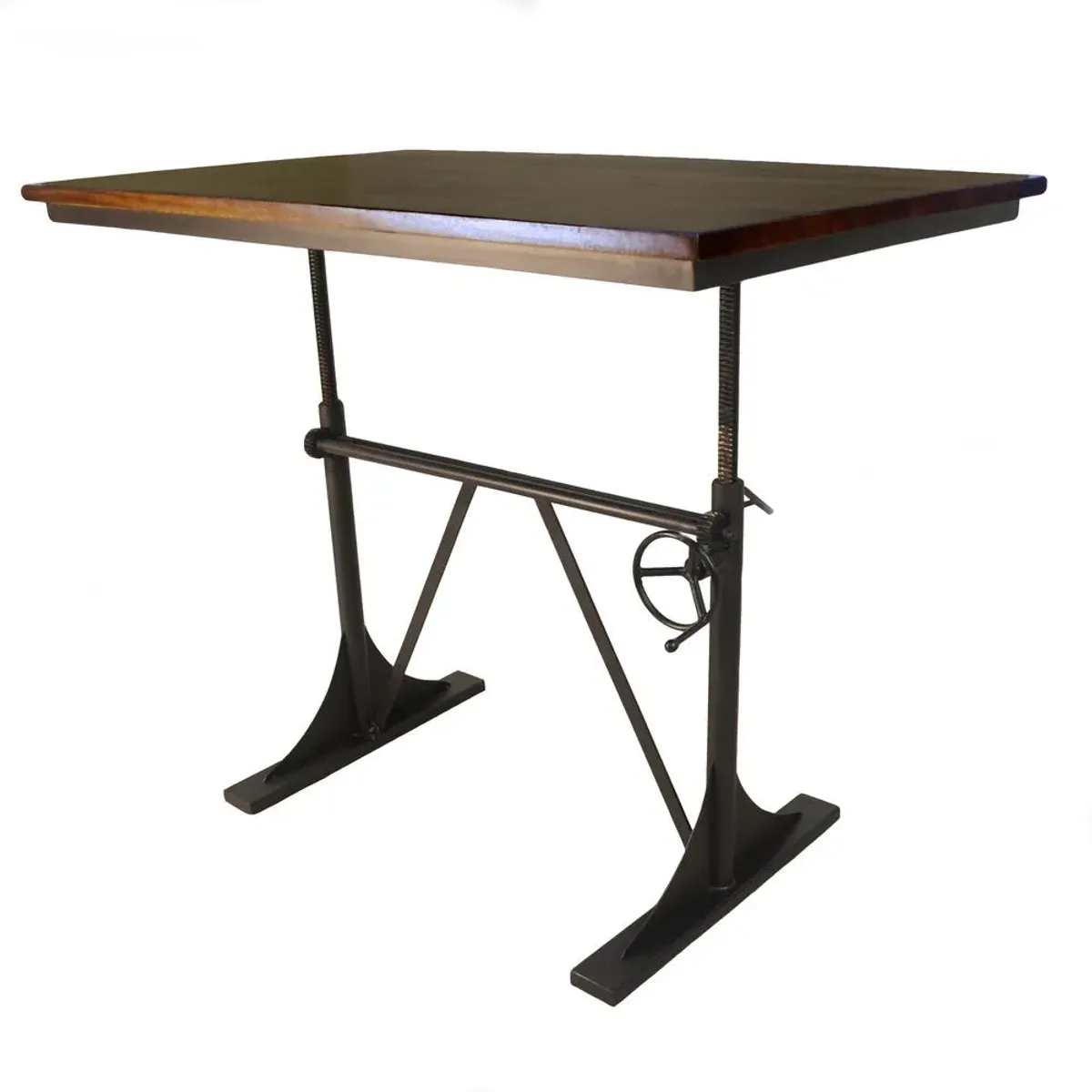 Carolina Cottage  Brio Sit or Sd Adjustable Desk, Elm & Black  48 x 30 x 30 in.