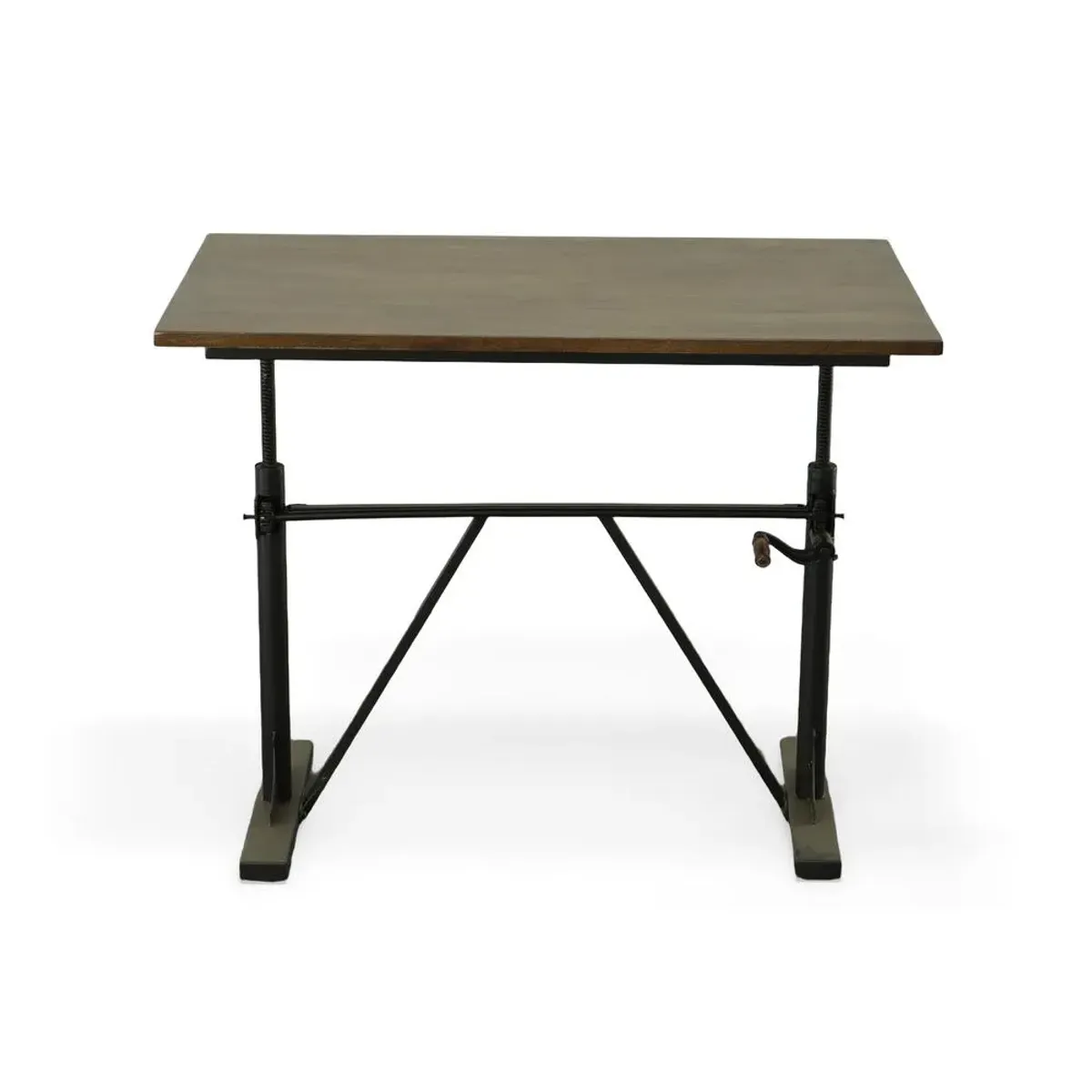 Carolina Cottage  Brio Sit or Sd Adjustable Desk, Elm & Black  48 x 30 x 30 in.