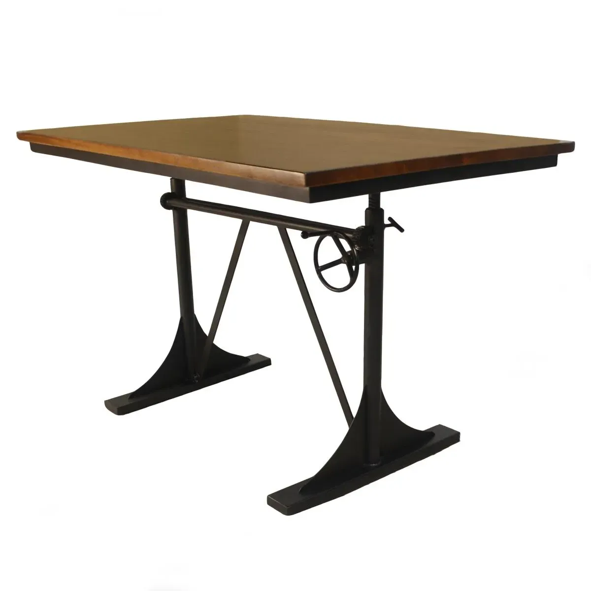 Carolina Cottage  Brio Sit or Sd Adjustable Desk, Elm & Black  48 x 30 x 30 in.