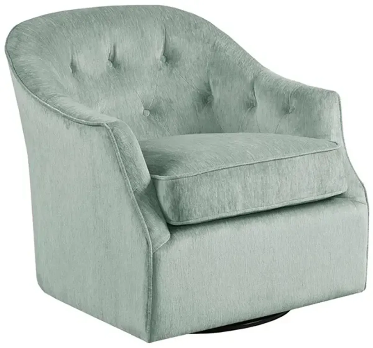 Gracie Mills Viviana Curved Wide back Swivel Chair