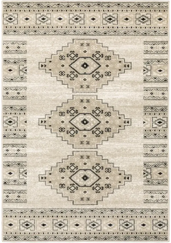 Georgia 3'10" x 5'5" Ivory Rug