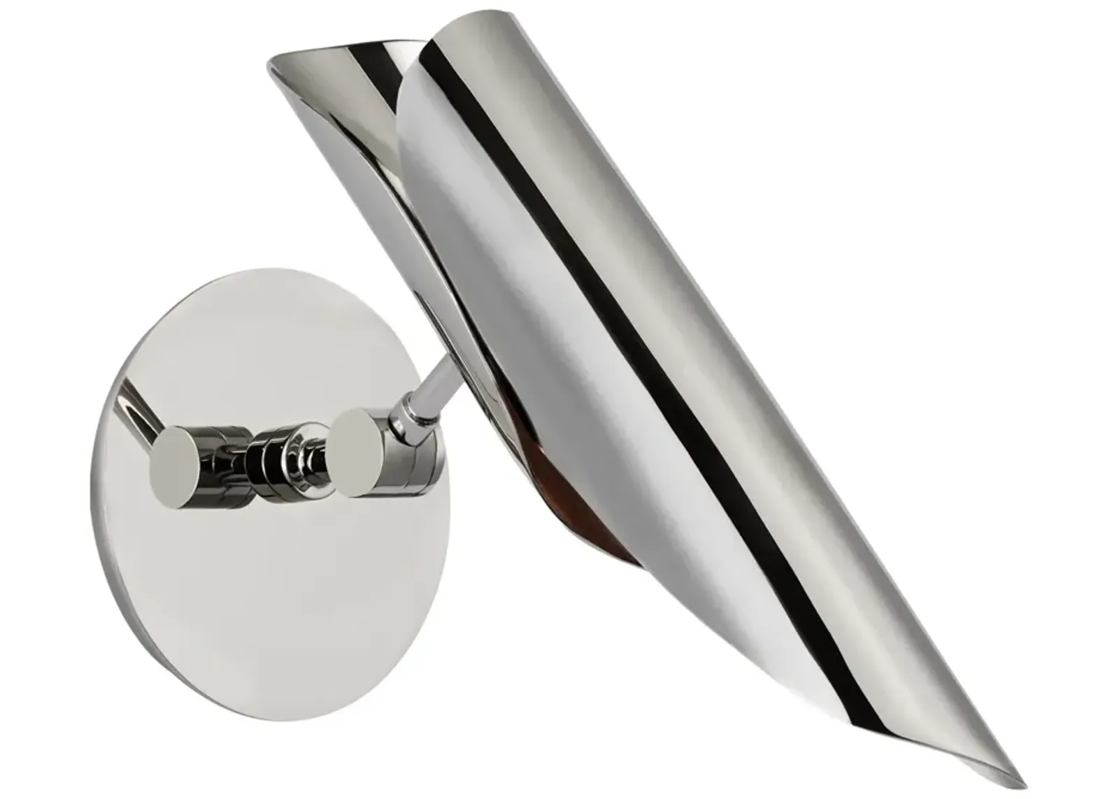 Flore Single Wall Light in Polished Nickel