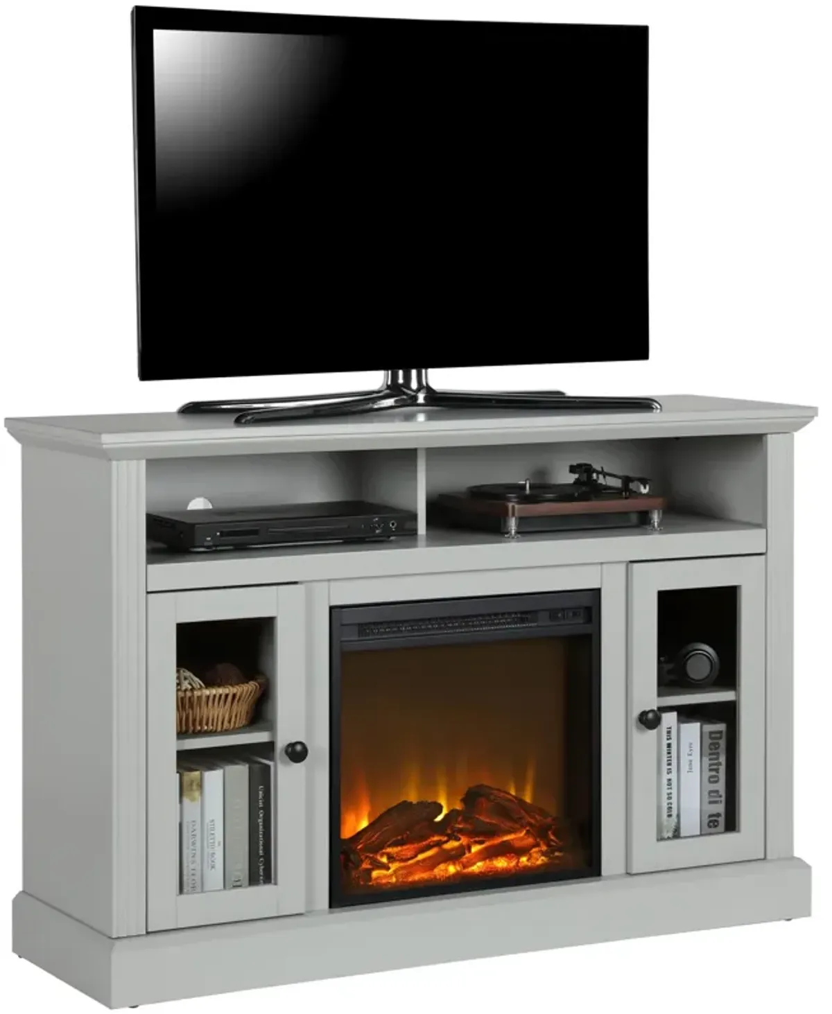 Chicago Electric Fireplace Space Heater TV Console for Flat Screen TVs up to 50"