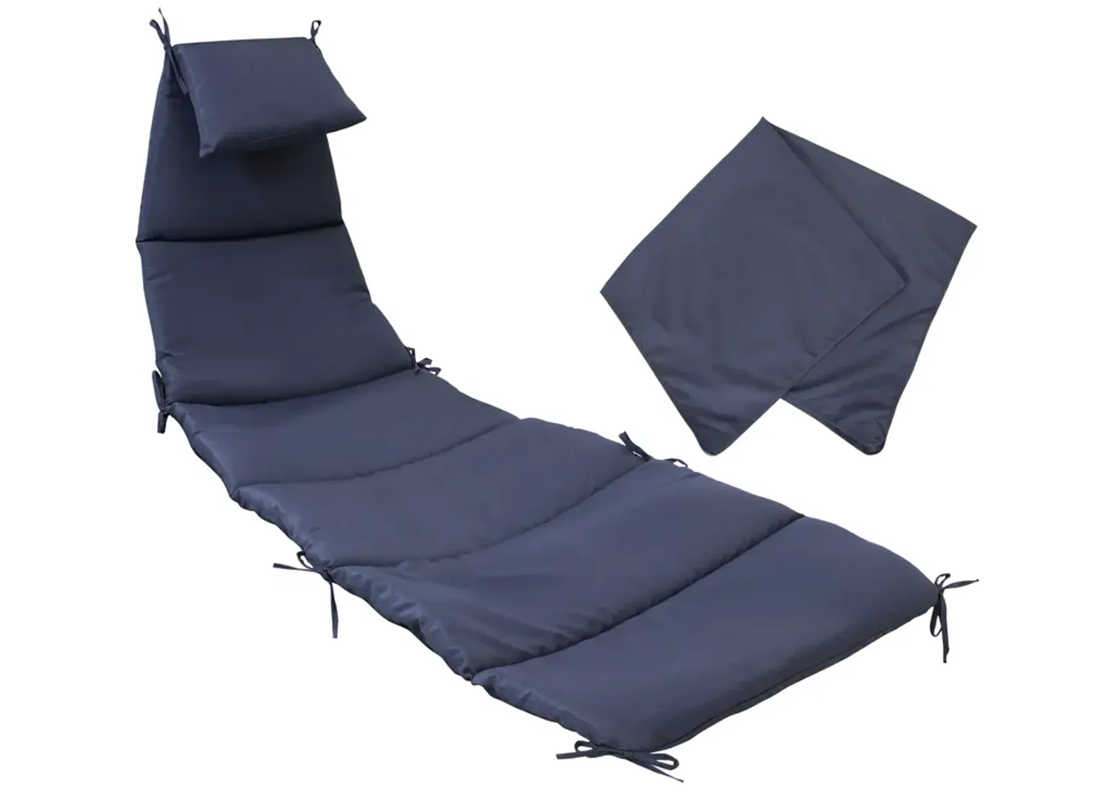 Sunnydaze Outdoor Hanging Lounger Replacement Cushion and Umbrella