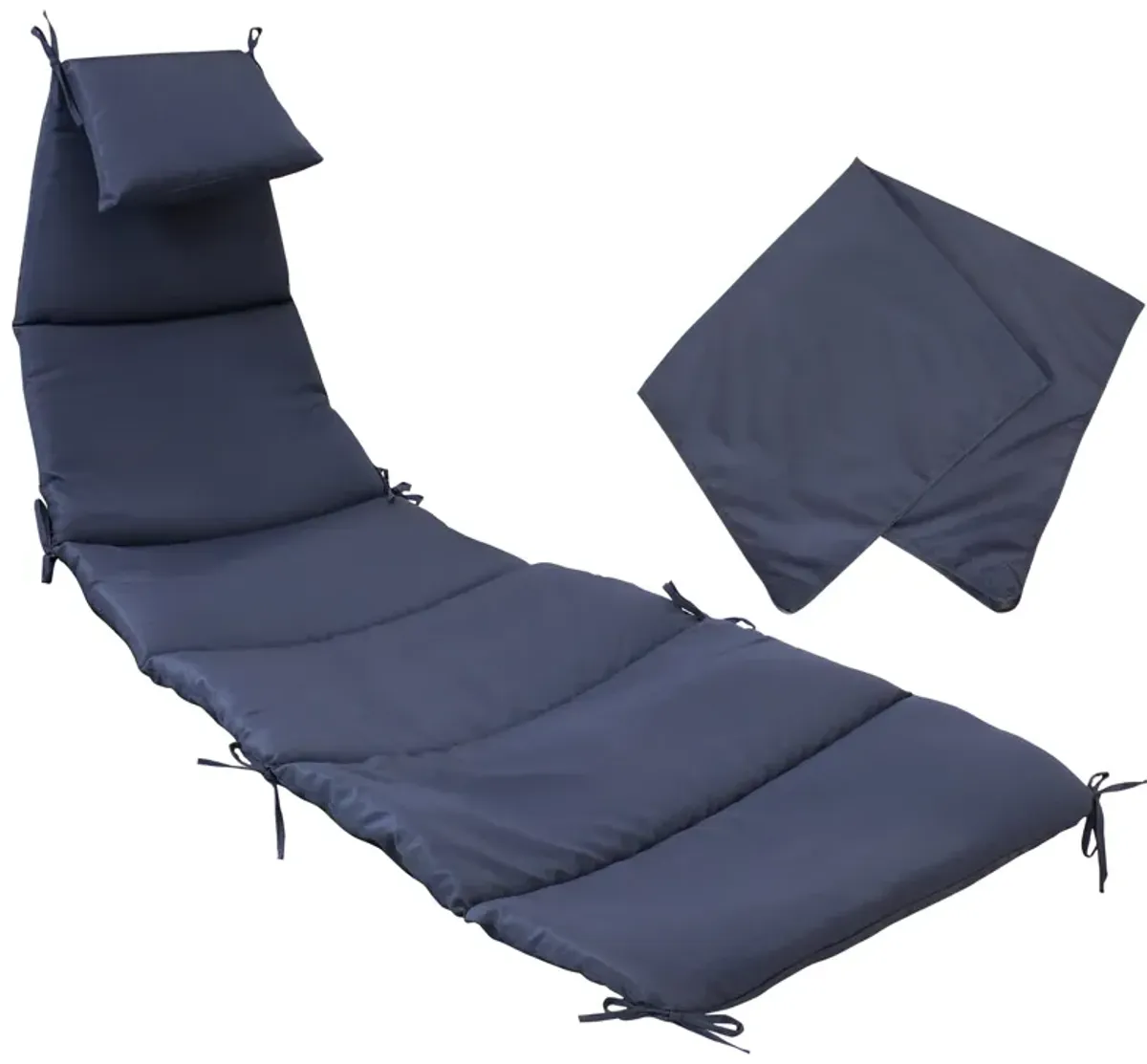 Sunnydaze Outdoor Hanging Lounger Replacement Cushion and Umbrella