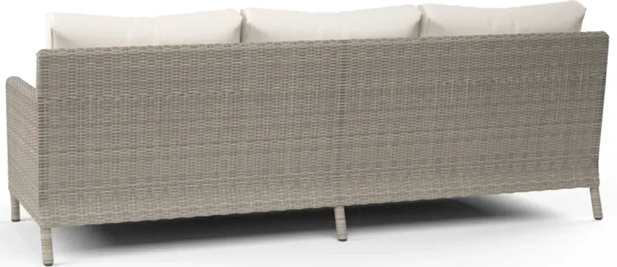 Manhattan Sofa in Linen Canvas w/ Self Welt