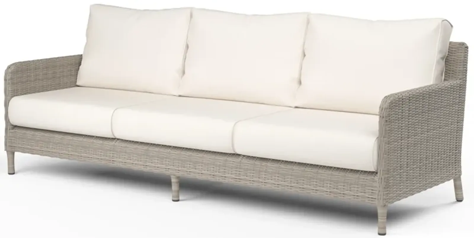 Manhattan Sofa in Linen Canvas w/ Self Welt