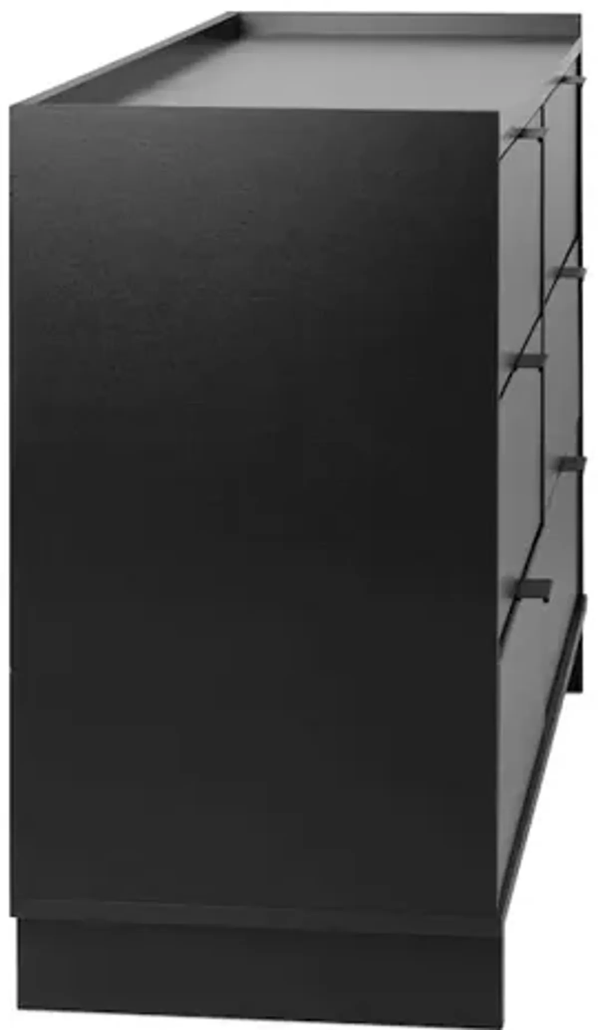 Prepac Simply Modern Black 6 Drawer 52.5 W Dresser