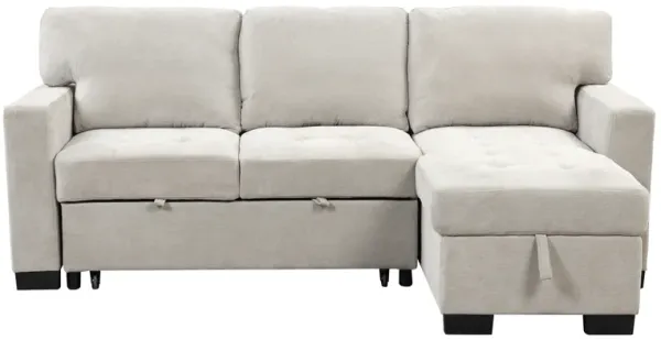 Merax Modern Chaise Lounge Sectional Sofa with Storage