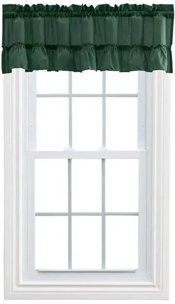Ellis Stacey 1.5" Rod Pocket High Quality Fabric Solid Color Window Ruffled Filler Valance 54"x13" Harvest