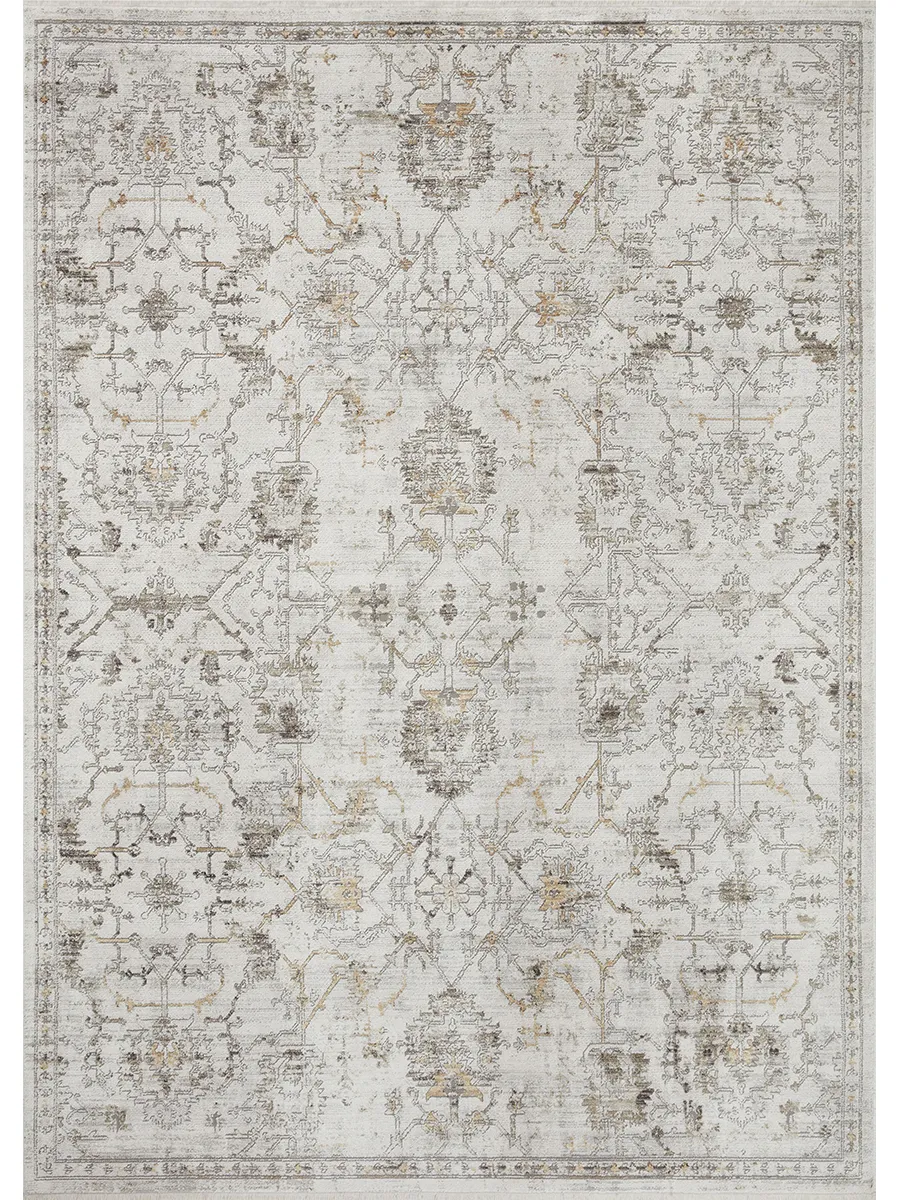 Bonney BNY03 Ivory/Dove 5'3" x 7'6" Rug