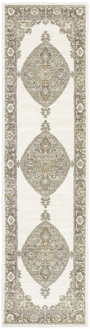 Andorra 2'6" x 12' Beige Rug