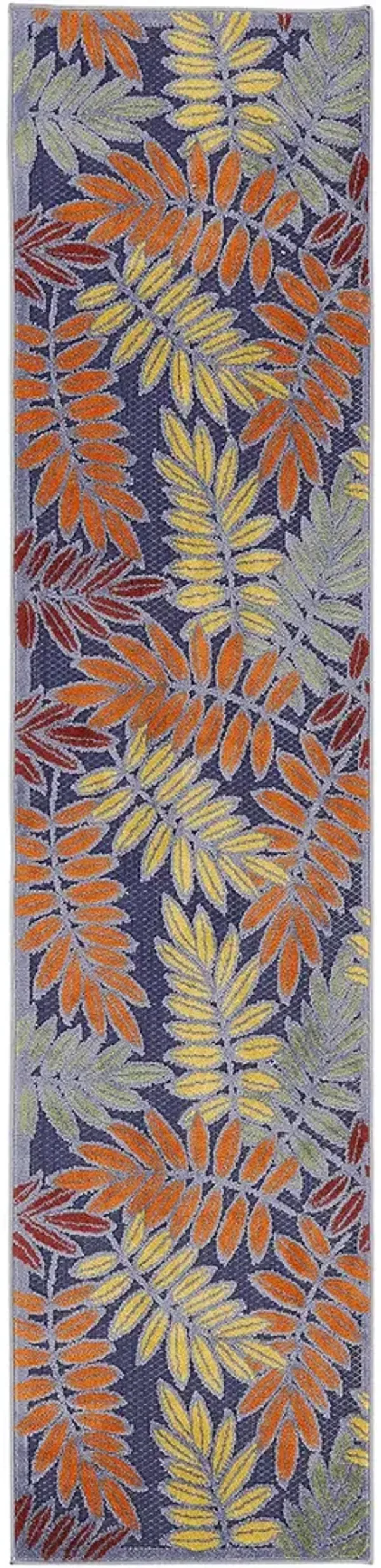 Aloha ALH18 Navy/Multicolor 2'3" x 8' Rug