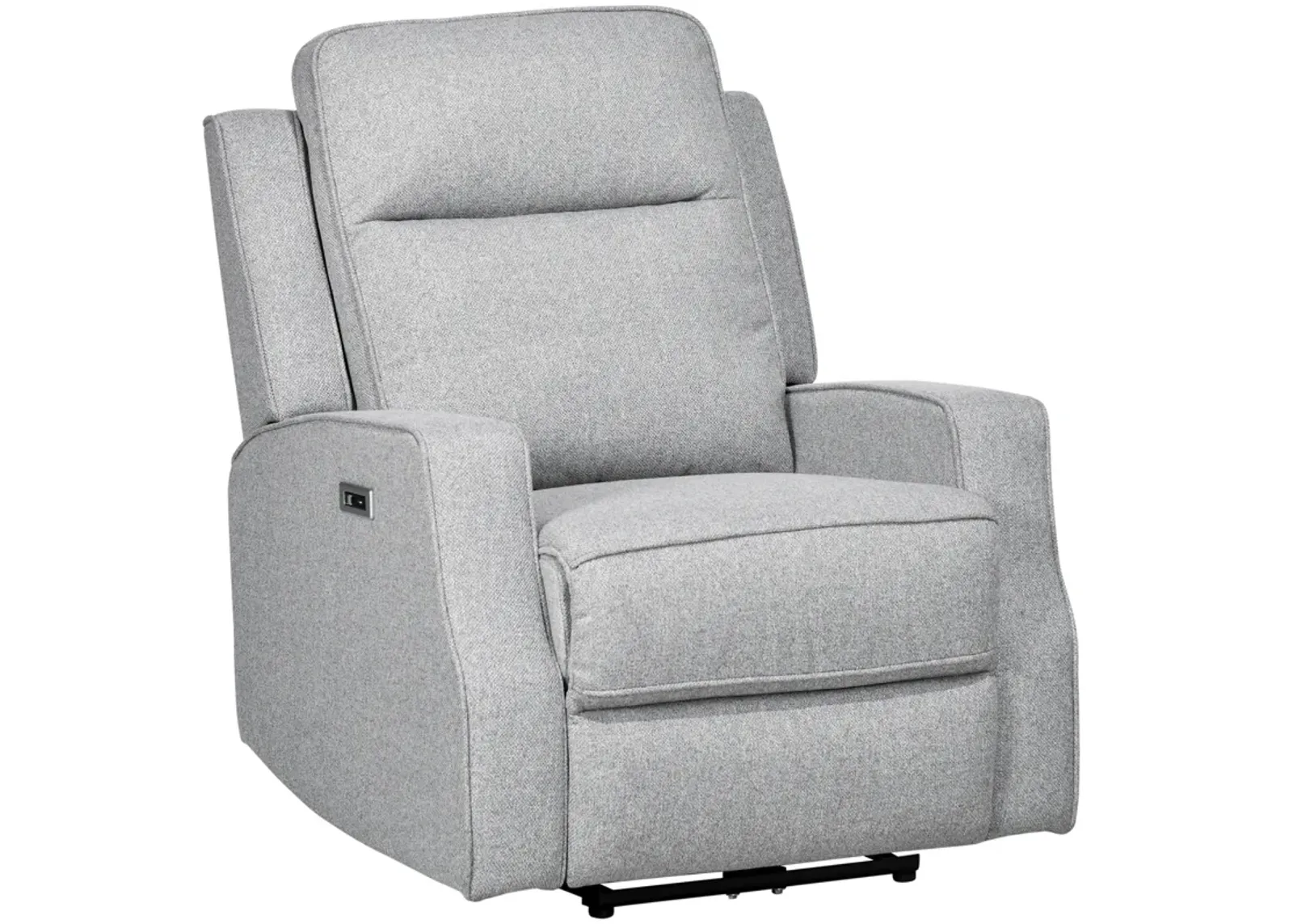 Gray Power Relaxation: Electric Recliner Armchair with USB Charger