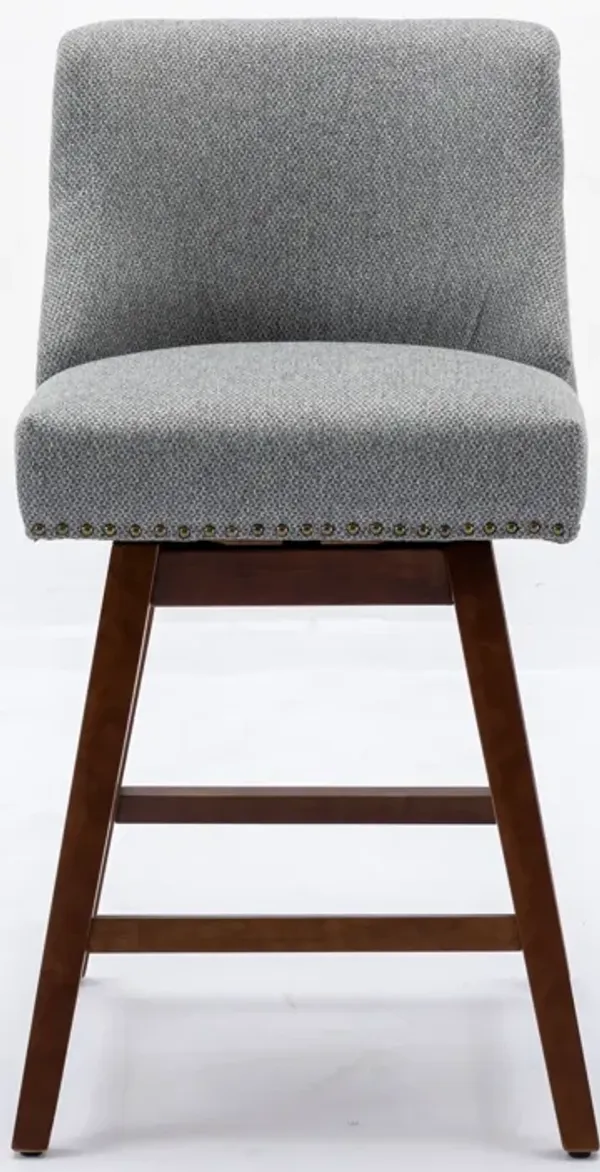 Streamdale Ergonomic Swivel Chair with Curved Back and Cushioned Seat