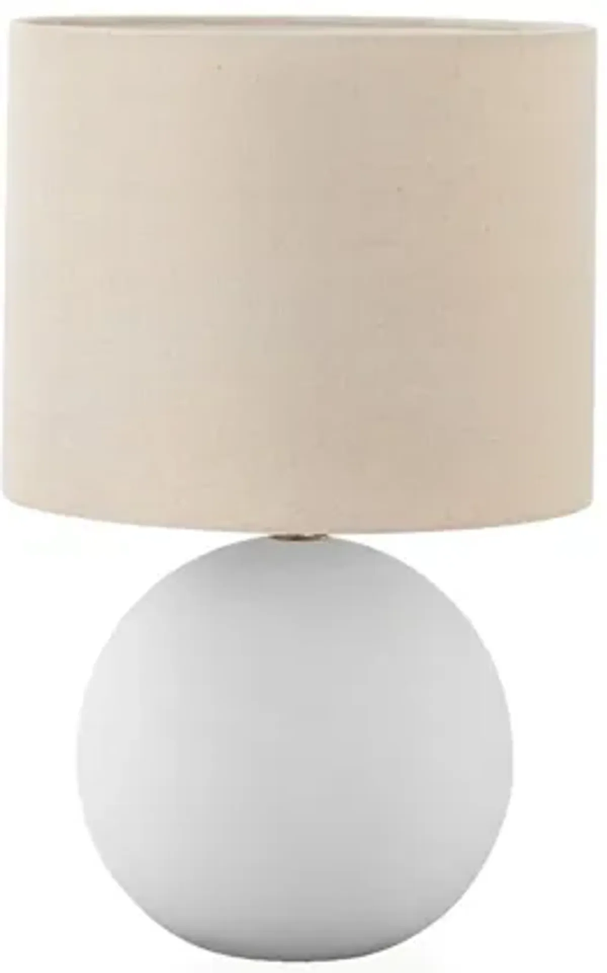 Monarch Specialties I 9632 - Lighting, 16"H, Table Lamp, Cream Shade, Cream Ceramic, Contemporary